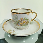 Rare Antique Porcelain Tea Cup  Saucer  C 1837   By Kpm Berlin Royal Factory