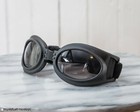 Black Aviator Goggles Motorcycle Moped Bike Pilot Steampunk Retro Eyewear