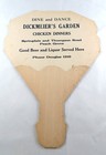 Vintage Hand Fan For Dickmeiers Garden - Peach Grove  Oh