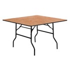 Flash Furniture Fold Table wood square 48  Yt-wfft48-sq-gg Flash Furniture