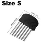 Stainless Steel Crinkle Wavy Cutter Vegetable Potato Chip French Fry Slicer Tool