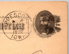 1891 Ux10 Postal Card 1c Nice Fancy Cork Cancellation Henry Westrowe Tax Request
