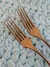 Lot Of 2 Vintage Dirigold Dirilyte Goldware Regal Dinner Forks Flatware