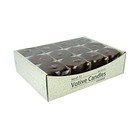  12-piece Votive Candles  Brown 