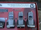 Vtech Cordless Phone System 4 Phones Answering Machine Base Batteries New Mi6896