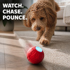 Wobbler Interactive Dog Play Ball - Rolls  Bounces  Shakes - Rechargeable