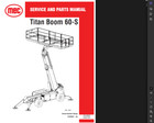 Mec Titan 60-s Diesel A92 5 Boom Man Lift Owners Service Parts Manual Pdf On Usb