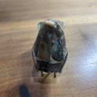 Vintage Abalone Shell Decorative Bird Figure Finch Sparrow