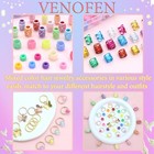 247pcs Hair Jewelry For Braids Mixed Color Loc Dreadlock Beads Metal Alloy Ha   