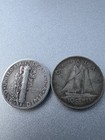 1944 Mercury Dime 90  Silv  in Cod We Trust   1968 Canada Elizabeth Ii Dg Regina