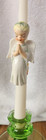 Vintage Pair Of The Sweetest Lefton Praying Angels Candle Huggers