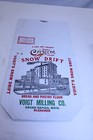  Voigt s Crescent Snow Drift Flour Empty Bag 15  Tall X 8   Collectible