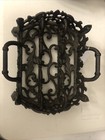 Vintage Cast Iron Vintage Silverware Caddy