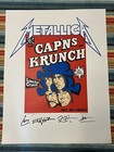 Metallica  Cap ns Of Krunch Poster Limited 4197 5000 Rare Vintage Heavy Metal
