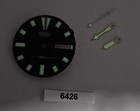Renovate New Af Seiko Black Dial Hands Io Insert Black Set 6309 7290 Dive Watch 