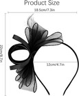 Fascinators Hats For Women Fascinator Headband Tea Party Hat Derby Hats Black
