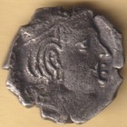 Ancient India Western Kshatrapas Silver Drachma Rare Coin