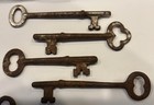 Lot Of 10 Old Antique Vintage Skeleton Keys