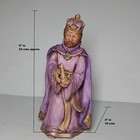 Antique 3 Magi Wisemen Nativity Scene Three Kings And Camels - Set Of 6