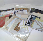 15pc Wallpaper Scraps Mixed Scrapbook Paper Pack Junk Journaling Cards Glue Book