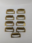 Vintage Brass Drawer Pulls Mid-century Modern 4 3 16  Mcm Handles 2066 Set Of 9