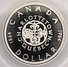 Canada 1964 Charlottetown Silver Dollar Anacs Ms 66 Pl