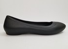 Crocs Black Rubber Lina Ballet Flats Iconic Comfort Shoes 203404 Women s Size 9
