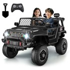 24v Ride On Car 2 Seater Power Wheels Car With Remote Bluetooth Led Lights  Horn