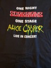 Scorpions   Alice Cooper Concert Tshirt One Night One Stage Tour Men s Xl New