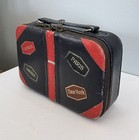 Vintage 1950s Mini Leather Suitcase Novelty Travel Case Germany Landstuhl Paris