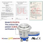 Ul Listed 19mm High Momentary Push Button Switch 3 4 Ip67 Waterproof 304