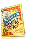 1890 Colgate Co Mini Pocket Calendar Cashmere Bouquet Antique Nos 1800   s Awesome