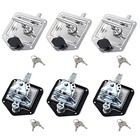 Pcs Stainless Steel Car Trailer Door Latch Rv Door Tool Box Lock With Gasket 6