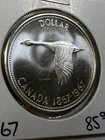 1967 Canada 1 Dollar Large Silver Coin Flying Goose