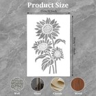 Large Sunflower Stencils For Painting - 11 8x8 3 Inch Flower Stencils For Pai   
