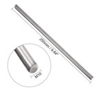 2pcs M10 X 250mm Fully Threaded Rod  304 Stainless Steel Long Threaded Screw rig