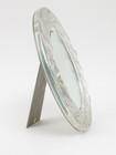 Vintage Signed Lalique Boutons De Roses Table Mirror 8  X 9 75 