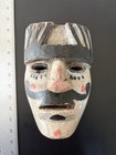 Unique Vintage Patr  n Guatemalan Wood Dance Mask  danced 