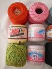 Lot Of 9 Rolls Of Crochet Thread 3 New 6 Gently Used Needlecrafts Knitting