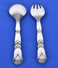Vintage Georg Jensen Sterling Silver Pattern No  57 Serving Set  1945 