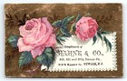 C1880 Hahne   Co Newark Nj Halsey Street House Furnishing Goods Trade Card P1209