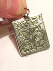 Finest Antique 1903 Novelty Fold Out Silver Stamp Holder Fob   Locket By W  Vale
