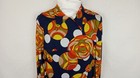 1960 s Original Vintage Psychedelic Groovy Picasso  Women s Lined Mini Dress  M