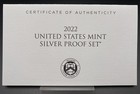 2022 United States Silver Proof Set W  Box   Coa