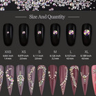 Crystal Glass 3440 Pcs Round Rhinestones Flatback Gems Set Nail Art Craft Diy