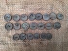 Set Of Original Imperial German Wwi Uniform Buttons With Crown  