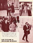 Elizabeth Taylor Richard Burton Paris 1967 Jpn Picture Clippings 2-sheets Fh v
