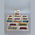 Bachmann Ho 1 87 Vintage Lot 14 Train Cars In Box power Pack santa Fe rock