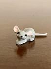Vtg Hagen Renaker Papa Mouse Miniature Figurine Gray Pink Ceramic Usa