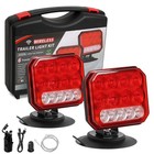 Wireless Led Rear Tail Lights Battery Operated Usb Magnetic Tow Towing Trailer